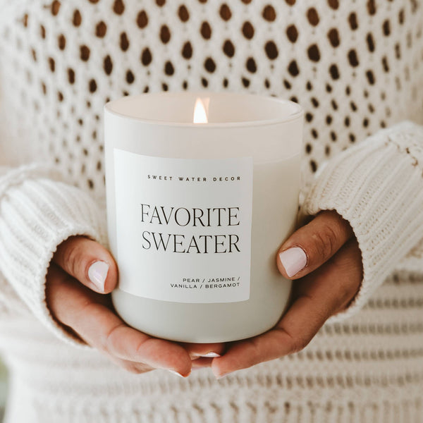 Favorite Sweater 15 oz Soy Candle - Hope Boutique Shop