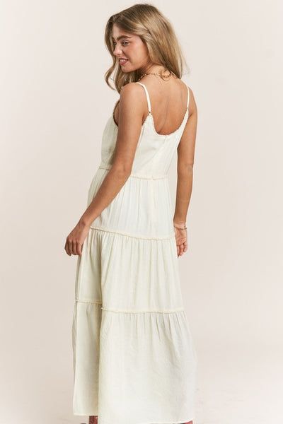 Tiered Spaghetti Maxi Dress - Hope Boutique Shop