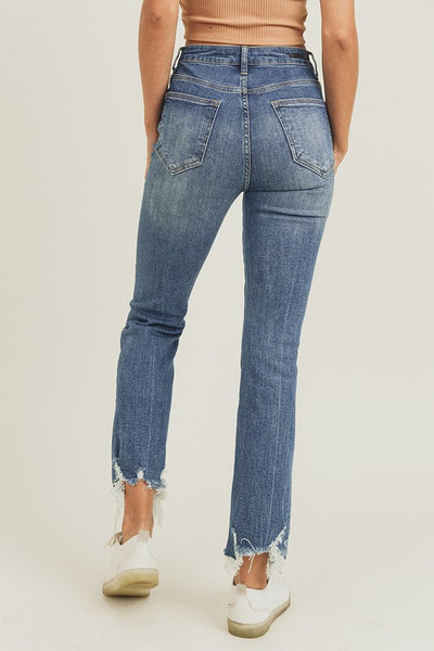 High Rise Crop Flared Denim - Hope Boutique Shop