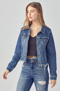 Distressed Vintage Jean Jacket - Hope Boutique Shop