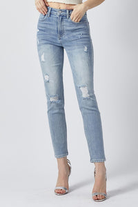 High Waist Medium Wash Skinny Jean - Hope Boutique Shop