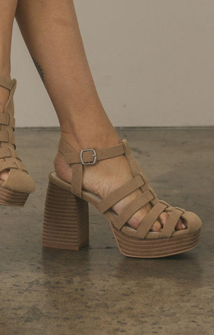 Gladiator Platform Heel - Hope Boutique Shop