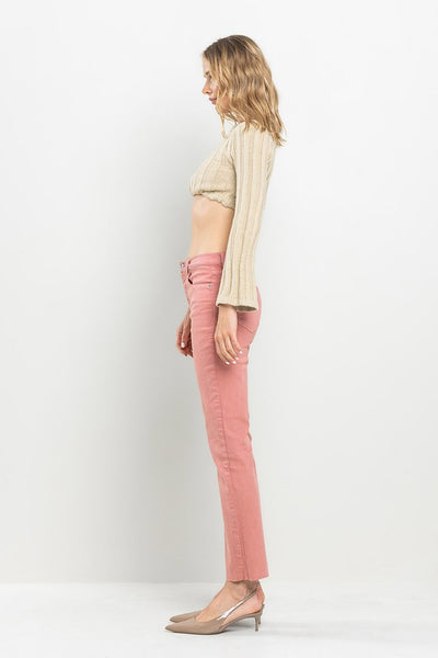 Faded Rose Raw Cut Denim