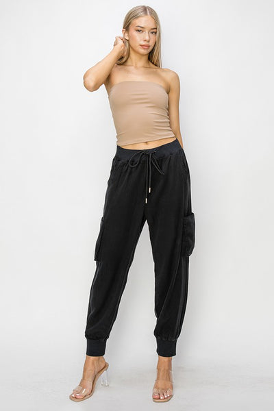 Tencel Cargo Jogger Pants - Hope Boutique Shop