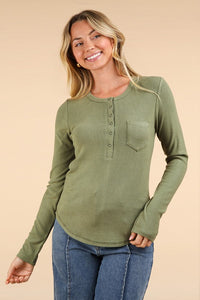 Brushed Ribbed Knit Top - Hope Boutique Shop