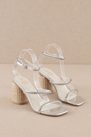 Studded Raffia Heel - Hope Boutique Shop