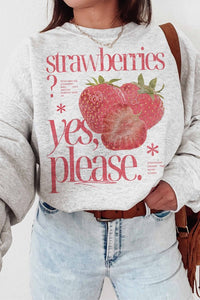 Strawberry Graphic Sweatshirt