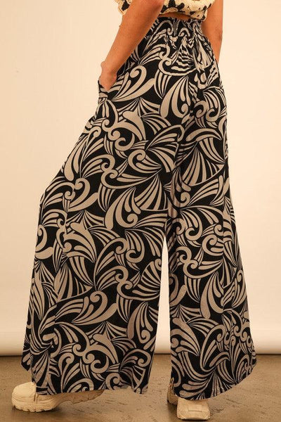 Tribal Tropical Wide Leg Pants