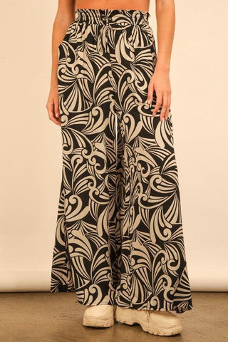 Tribal Tropical Wide Leg Pants