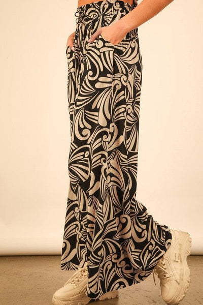 Tribal Tropical Wide Leg Pants