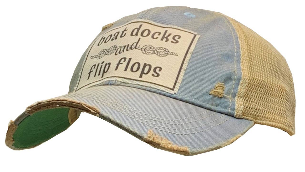 Boat Docks Distressed Trucker Hat