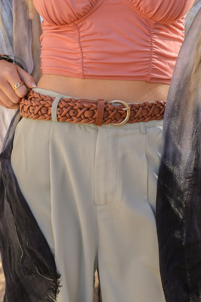 Double Braided Belt with Buckle - Hope Boutique Shop