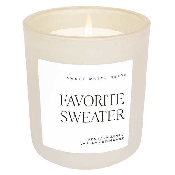 Favorite Sweater 15 oz Soy Candle - Hope Boutique Shop