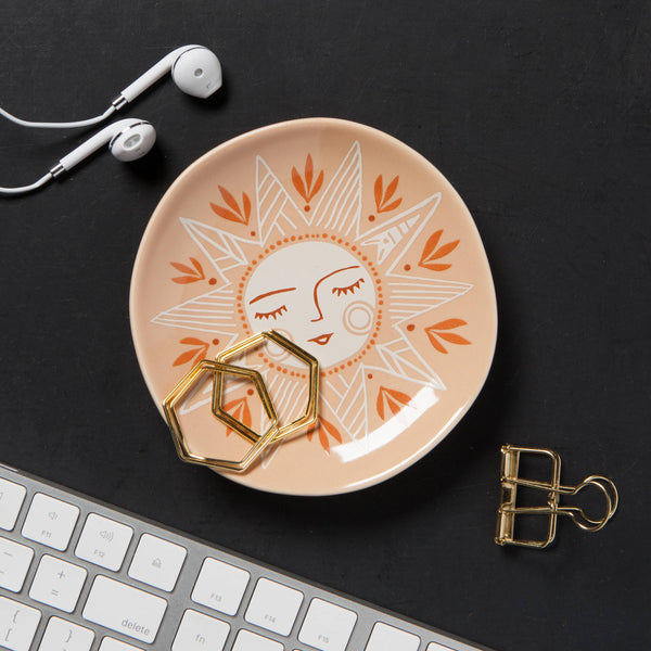 Soleil Sun Shaped Ceramic Trinket Tray - Hope Boutique Shop