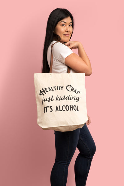 Healthy Crap Canvas Bag