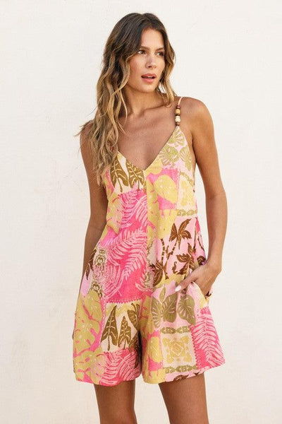 Hibiscus Crush Tropical Romper