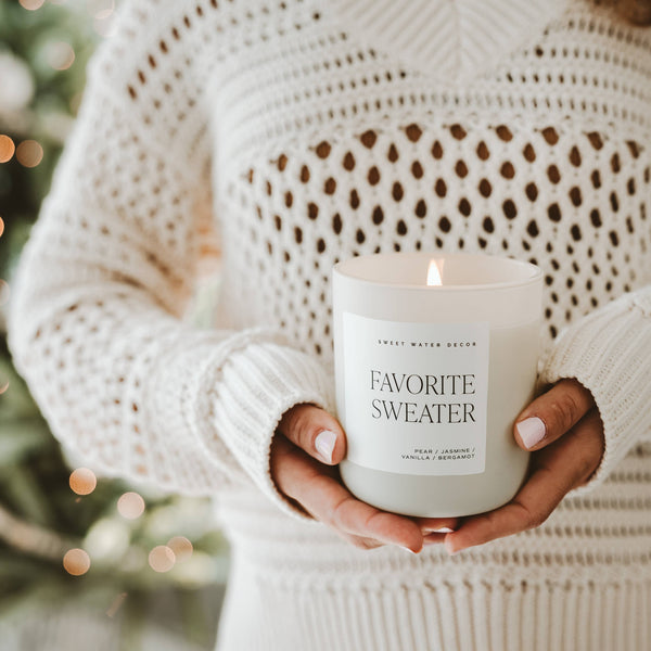 Favorite Sweater 15 oz Soy Candle - Hope Boutique Shop